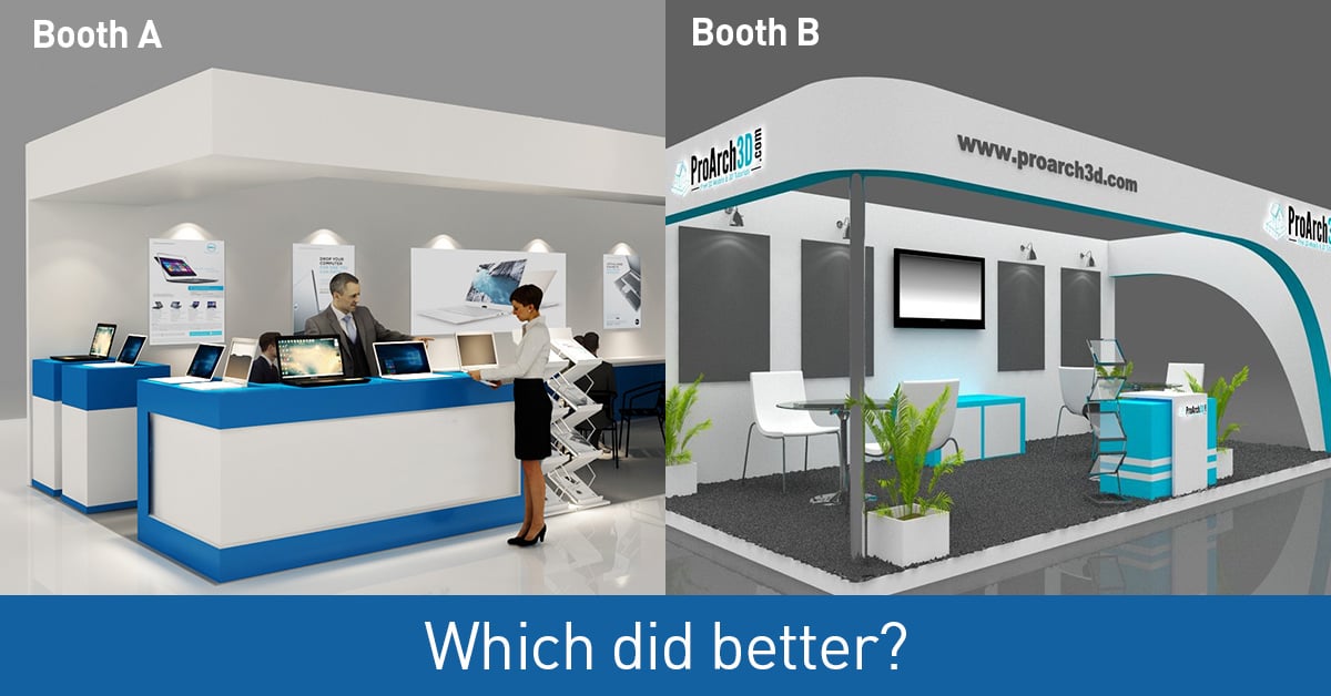 Virtual event booth