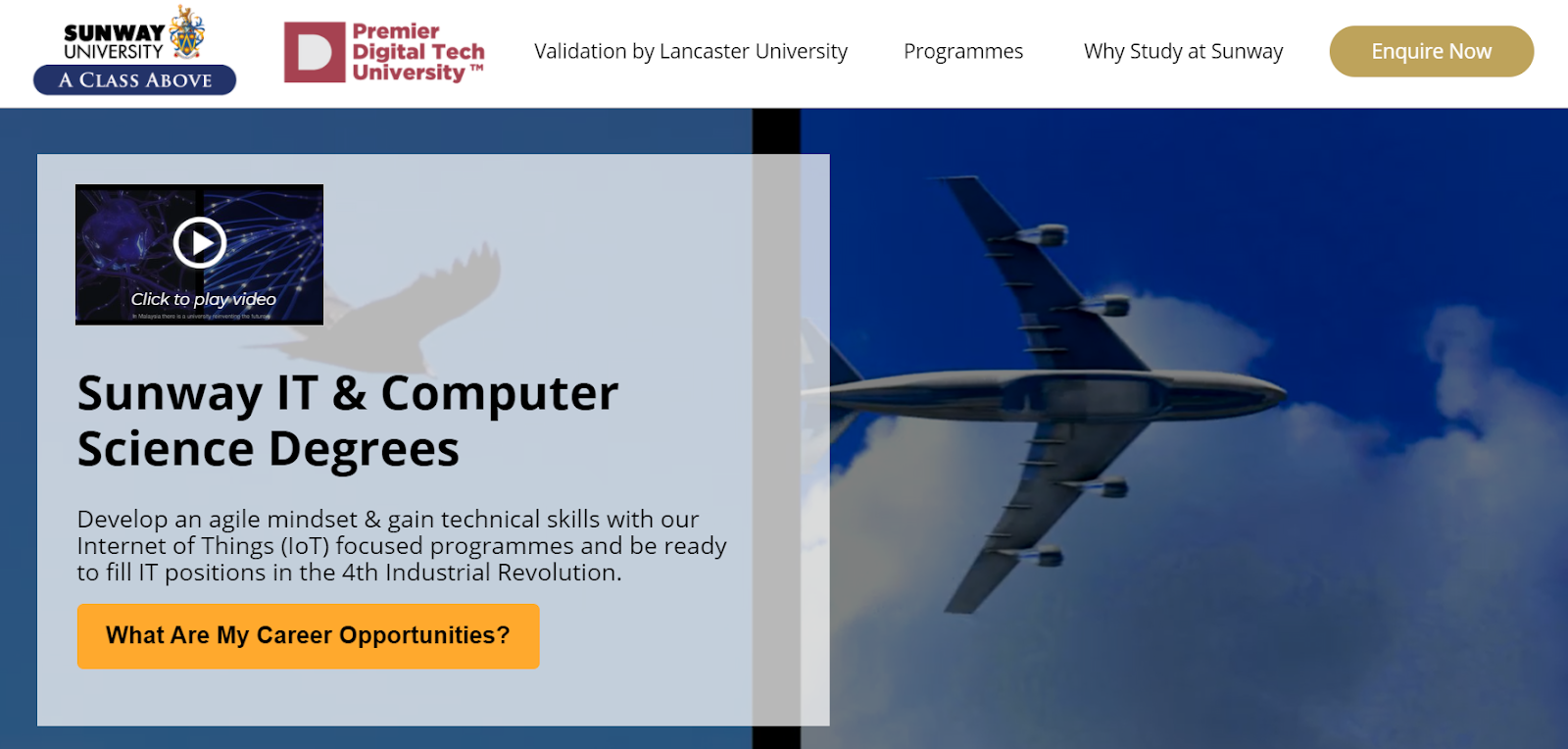 Education landing page